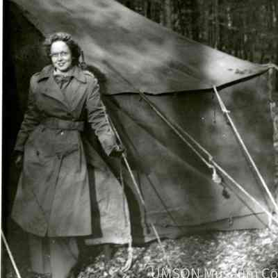 Rowena Roach (DIN 1931) in Stuttgart, Germany Field Orientation School ca 1945
