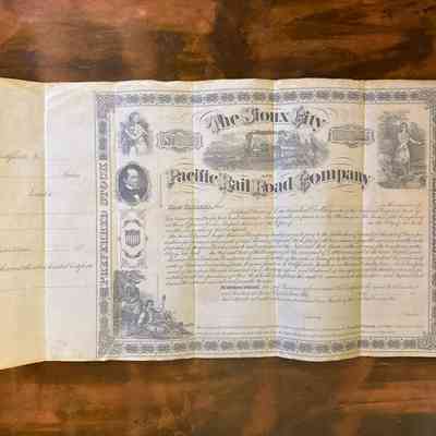 SC&P Stock Certificate