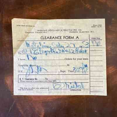 SP&S Clearance Form