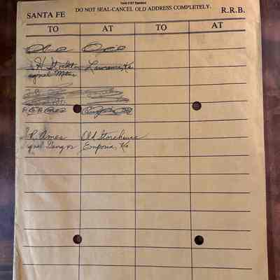 AT&SF Inter-Departmental Envelope