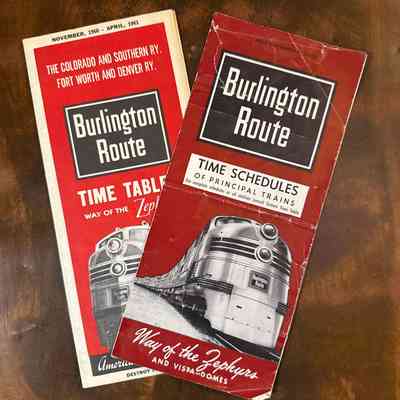 Timetables-CB&Q