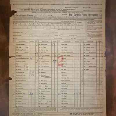 Bill of Lading-Guymon-Petro Merchantile