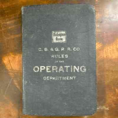CB&Q Rule Book