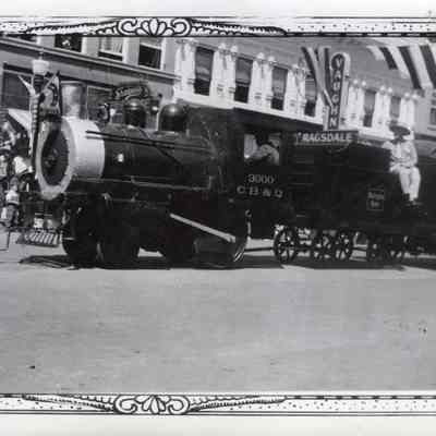 CB&Q Train in Parade