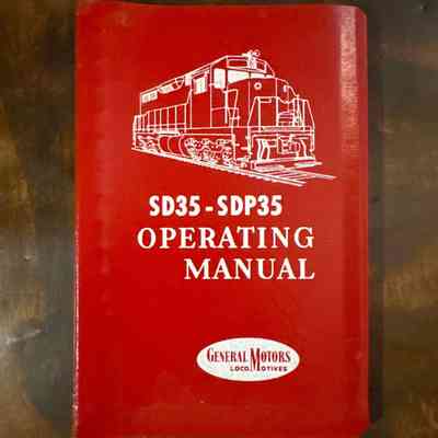 SD35/SDP35 Operating Manual