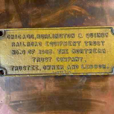 CB&Q Trust Plate