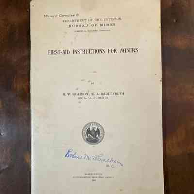 First-Aid Instructions for Miners
