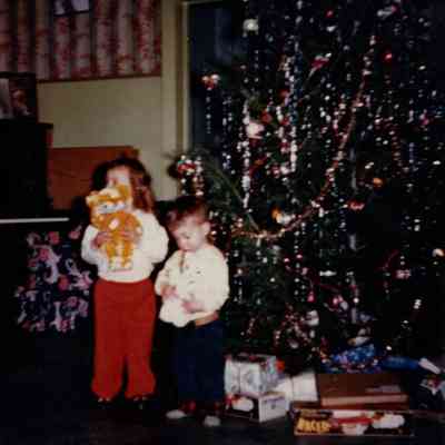 Squibbs with Christmas Tree