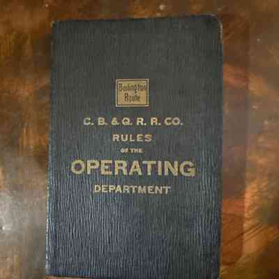 Rules of the Operating Department-CB&Q