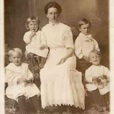 Laura McCleary with Children