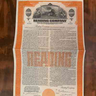 Bond Certificate-Reading