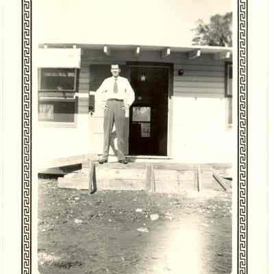 Man in front of Buiding