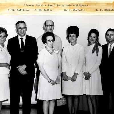 Chlor-Alkali 1970 - 10-Year Service Award Recipients and Spouse