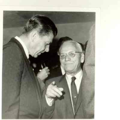Photo of Ronald Reagan and Beutel