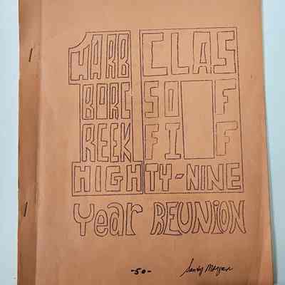 "Harbor Creek High Class of Fifty-Nine 10 Year Reunion" Booklet