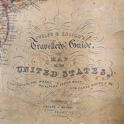 Close-up of map title