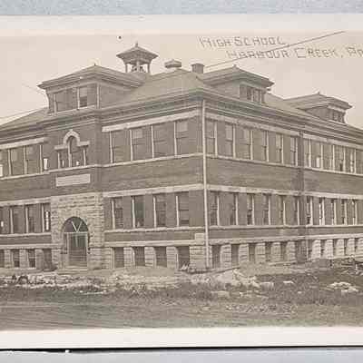 High School, Harbour Creek, PA Postcard