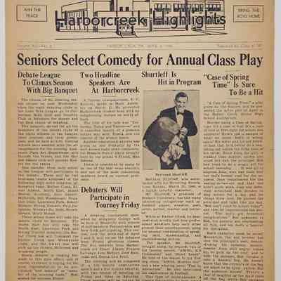 (20) Issues of Harborcreek Highlights, spanning 1946-1951