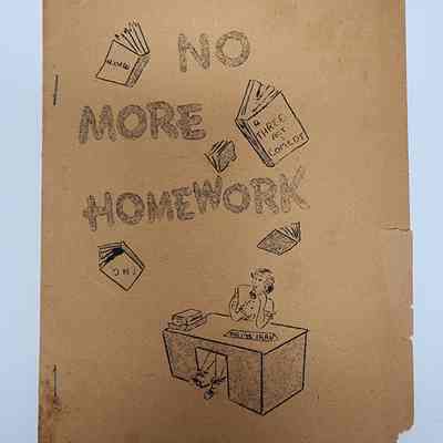 "No More Homework" Senior Class Play Program, 1954