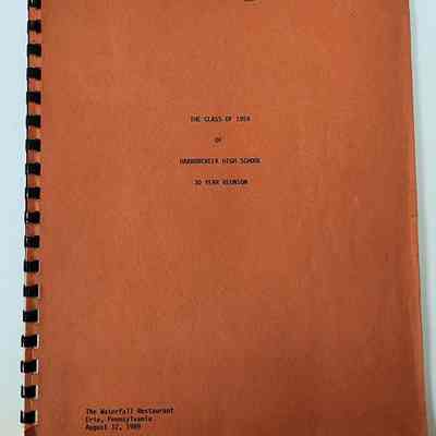"The Class of 1959 of Harbor Creek High School 30 Year Reunion" Booklet