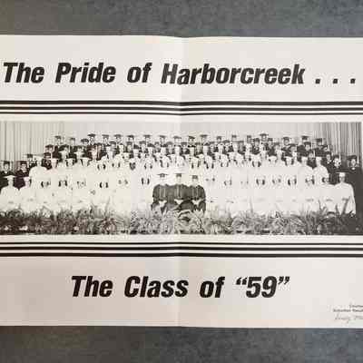 Class of 1959, Harbor Creek Jr./Sr. High School Graduation Photograph