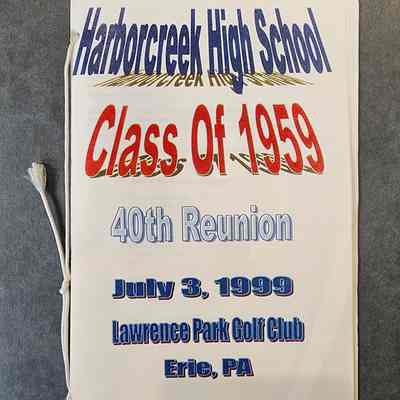 "Harborcreek High School Class of 1959 40th Reunion July 3, 1999 Lawrence Park Golf Club Erie, PA" Booklet