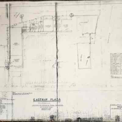 Eastway Plaza, Water Line Layout, 1981