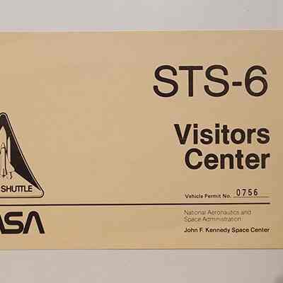 STS-6 Visitors Center, Vehicle Permit No. 0756