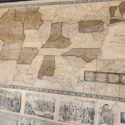 Phelps & Ensign's Traveller's Guide, and Map of the United States, 1840