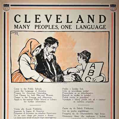 Cleveland: Many Peoples, One Language Poster