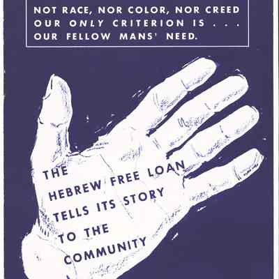 The Hebrew Free Loan Association Pamphlet