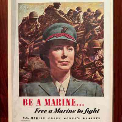 "Be A Marine!" poster