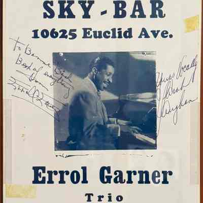 Errol Garner signed poster