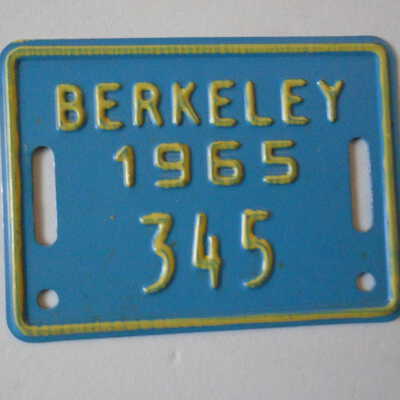 Bicycle License Plate