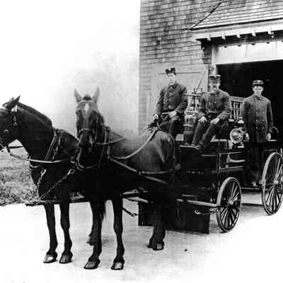 Horse Drawn Fire Fighter Wagon