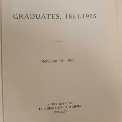 Graduates, 1864-1905