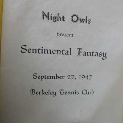 Night Owls present Sentimental Fantasy