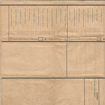 Sample ballot [election of 1916]