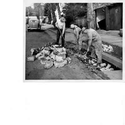 Street Pavement Construction Crew