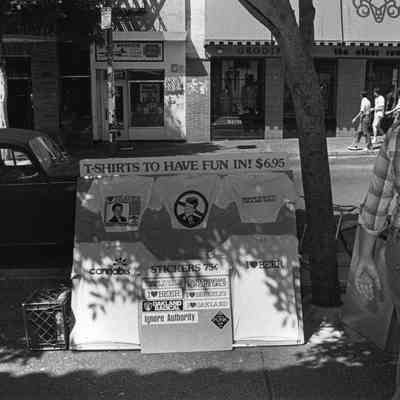 T-shirts for sale on Telegraph Ave.