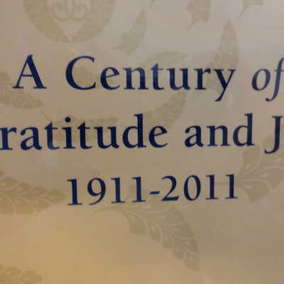 A century of gratitude and joy