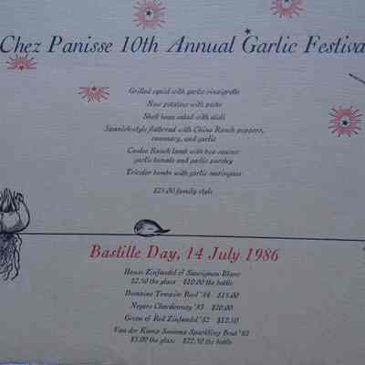 Chez Panisse Menu