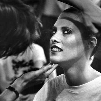 Applying makeup