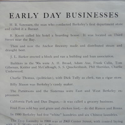 Scrapbook on Berkeley history