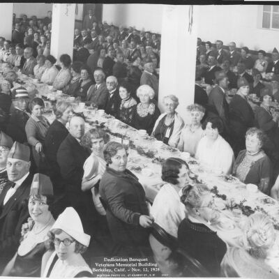 Dedication banquet, Veterans Memorial Building