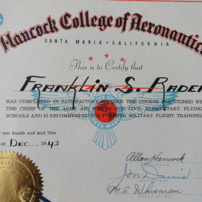 Franklin Rader scrapbook.
