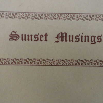 Sunset Musings
