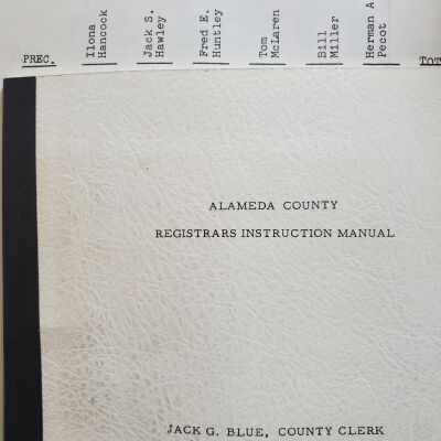 Papers relating to voter registration efforts, 1970