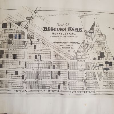 Map of Regents Park, Berkeley, cal.