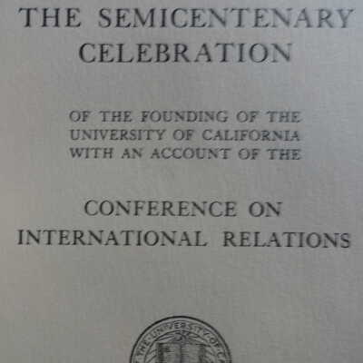 Semicentenary celebration of the founding of the University of California